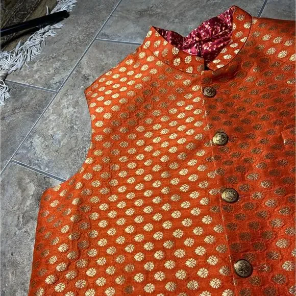 Wings BTI. India nehru waistcoat vest - Picture 6 of 10